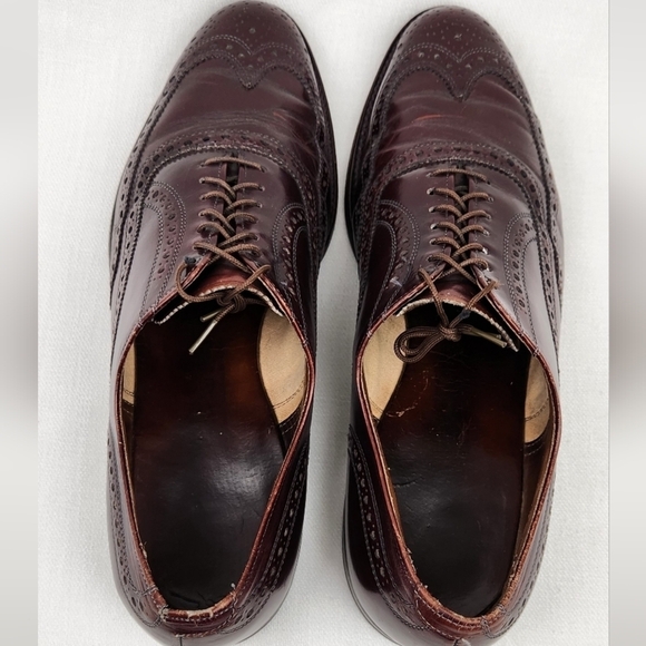 Allen Edmonds McAllister Cognac Leather Oxford Dress Shoes main image 11